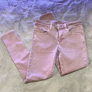 American Eagle Outfitters Pink Ankle Jeans